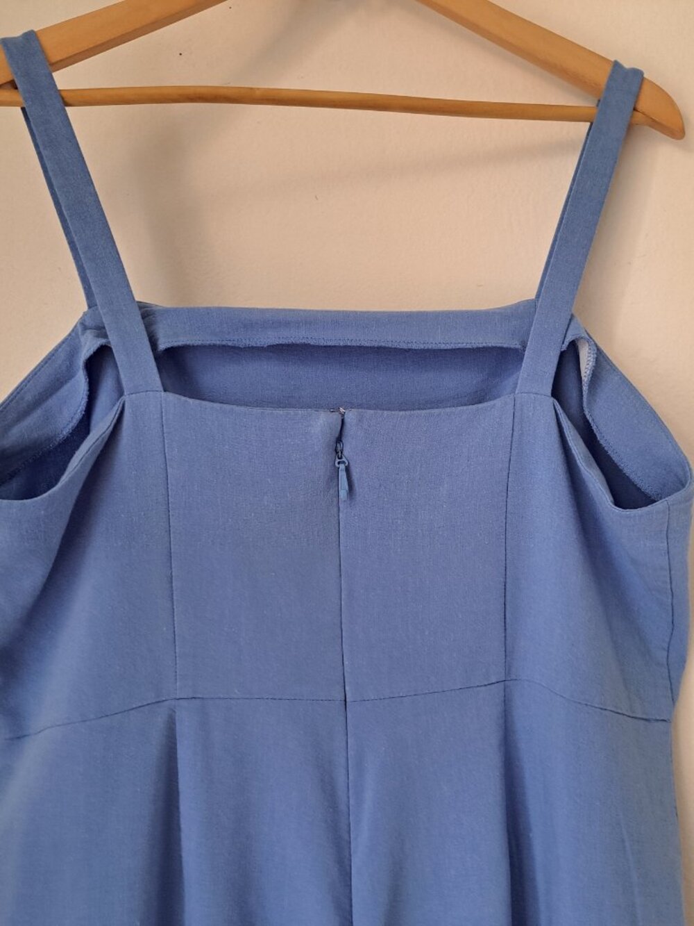 Eva-Mendes Women's Strappy Jumpsuit Color Blue Size XL - Picture 7 of 8